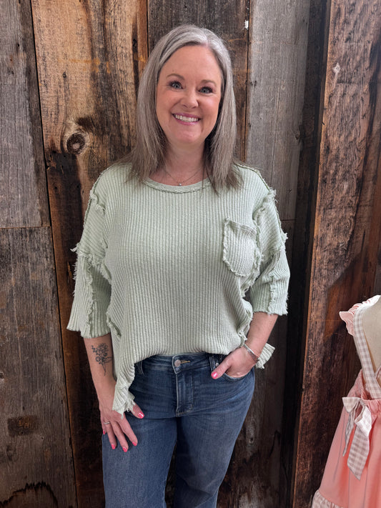 Sage Mineral Wash Top