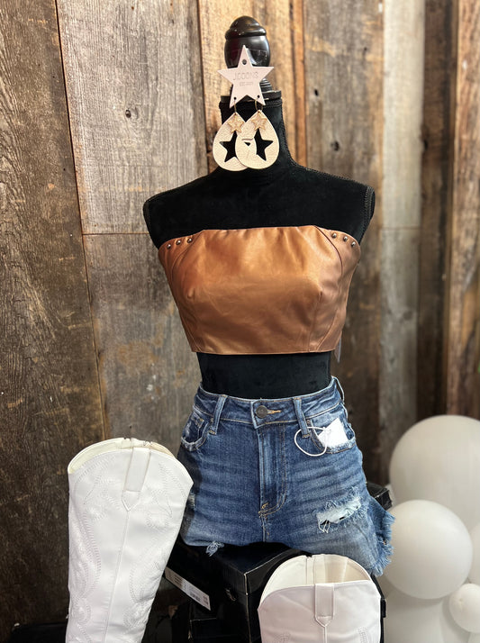 Bronze Babe Western Top