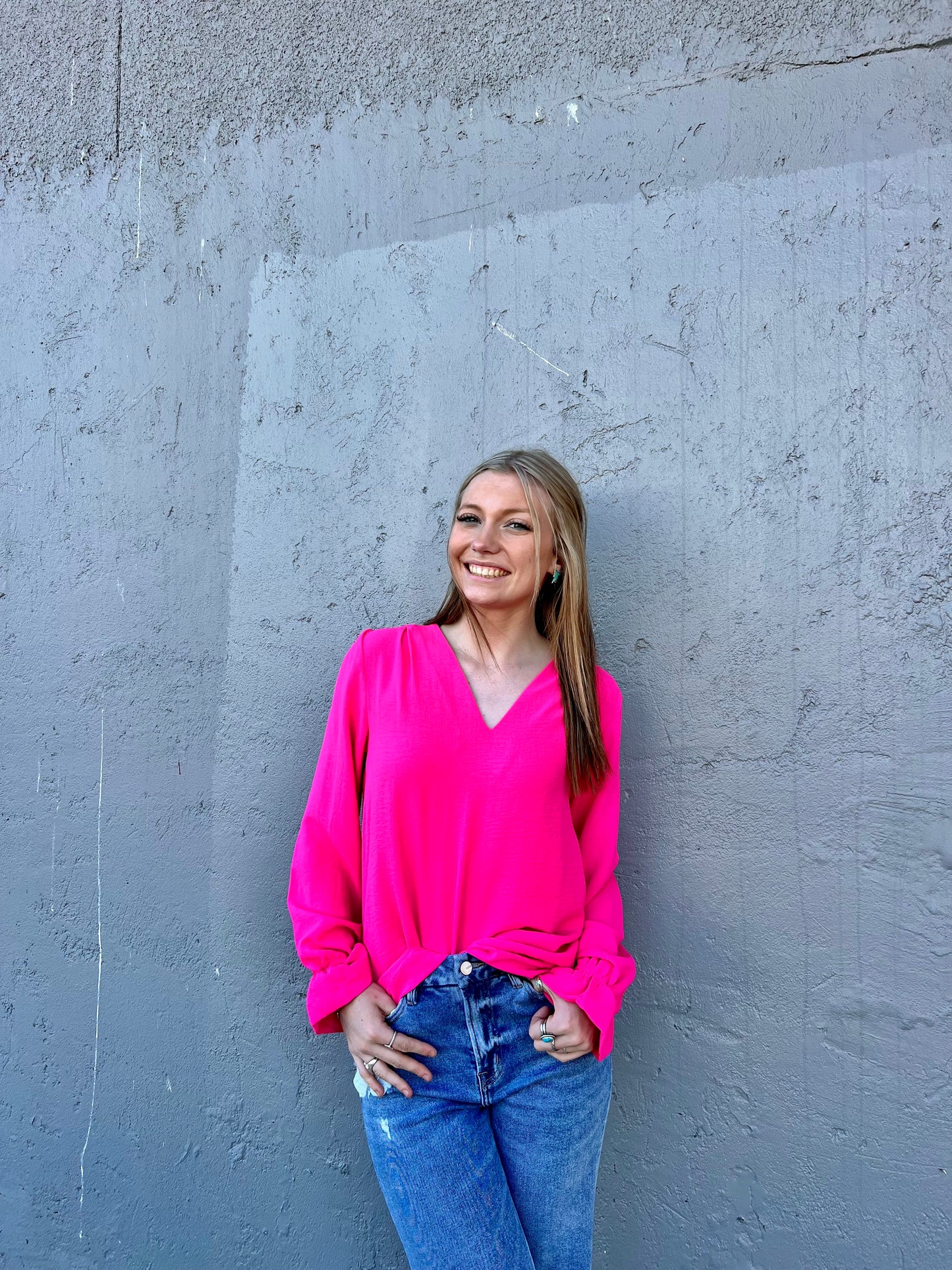 Ray Hot Pink Blouse