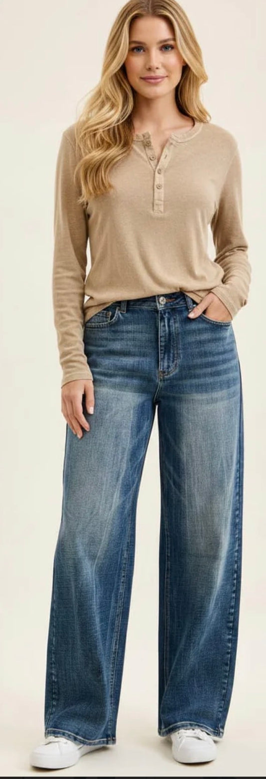 JUDY BLUE WILHELMINA BAGGY VINTAGE BLAST HW