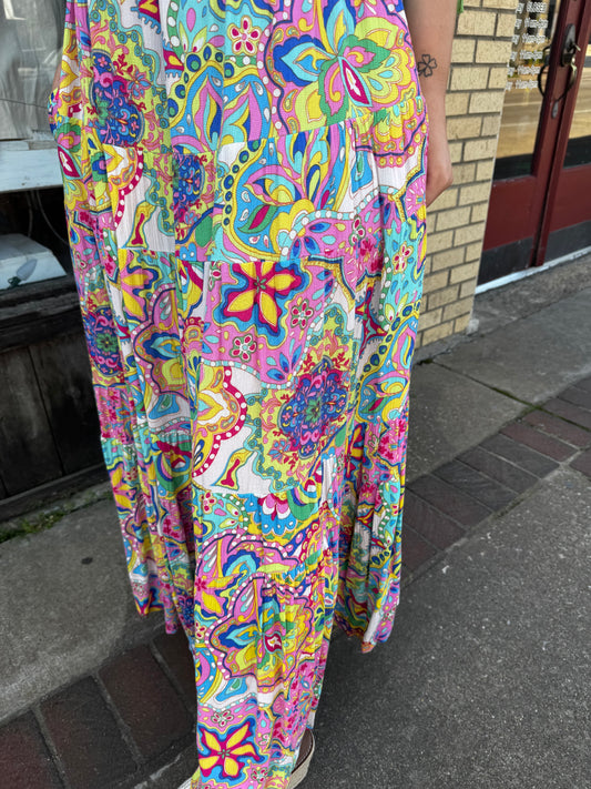 Boho Floral Maxi Dress