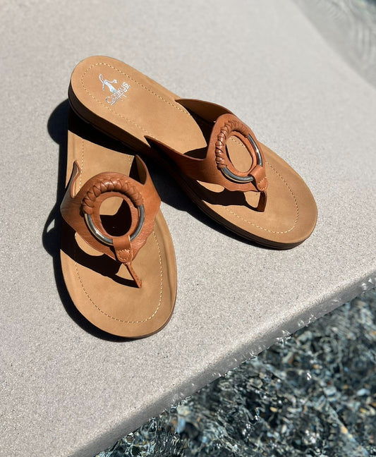 Corkys Cognac Ring My Bell Sandal