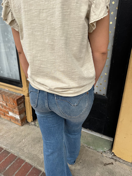 Judy Blue Frances Tummy Control MR Shield Flare