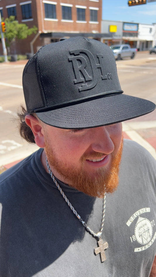 Red Dirt The Brand Black-Black Hat
