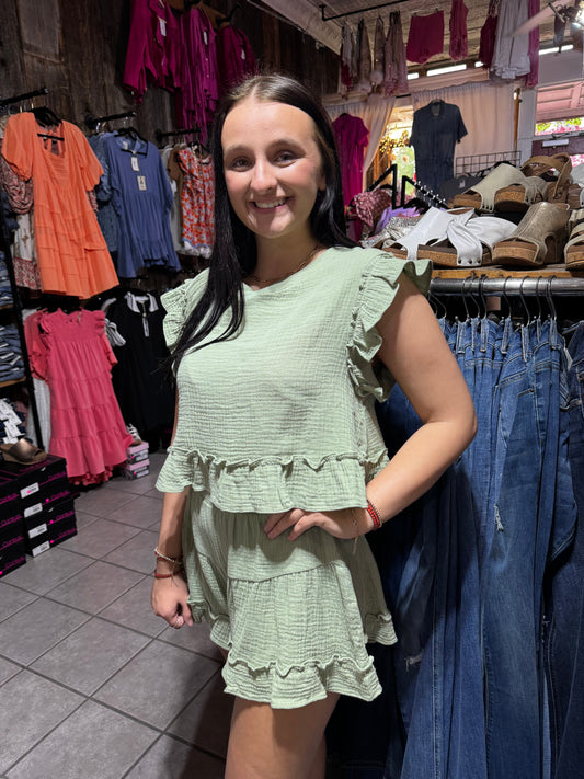 SAYLOR SAGE SHORTS SET