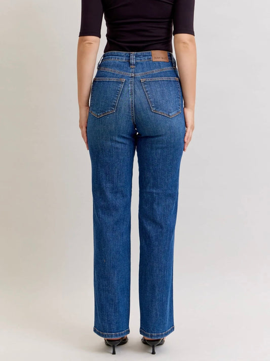 JUDY BLUE BE IN CONTROL TUMMY CONTROL STRAIGHT JEANS