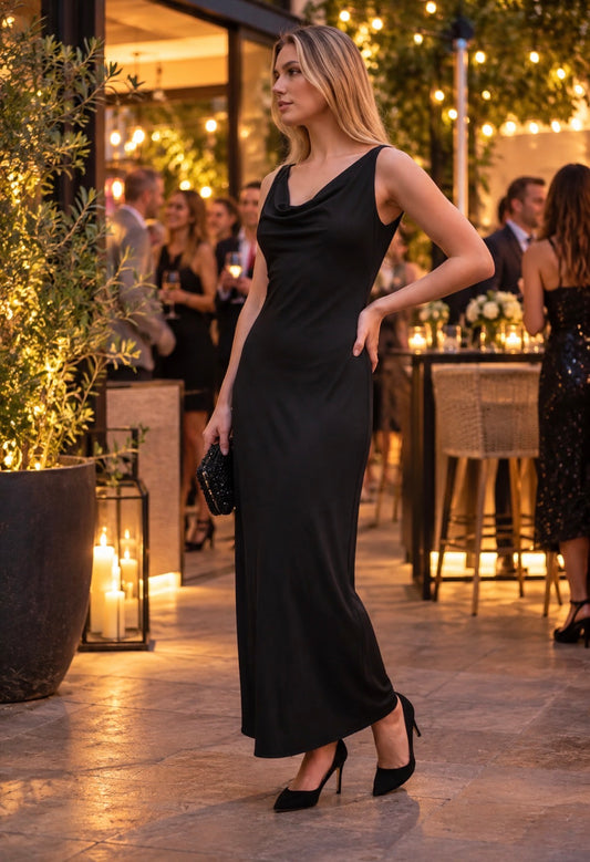 LIFE OF THE PARTY BLACK DRESS