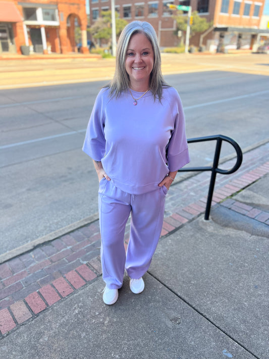 Lavender Fields Luxeknit Set Top