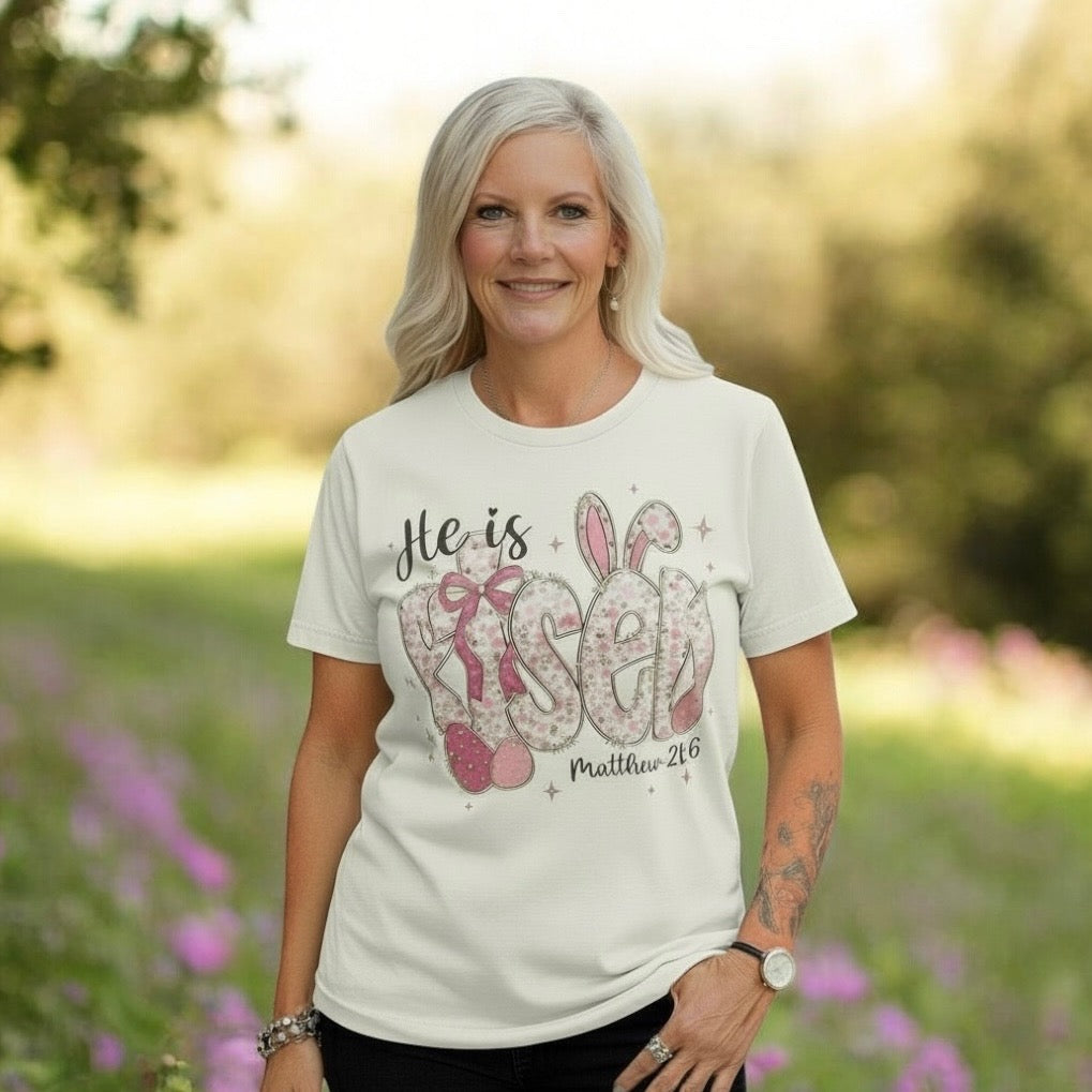 BLING HE IS RISEN TEE