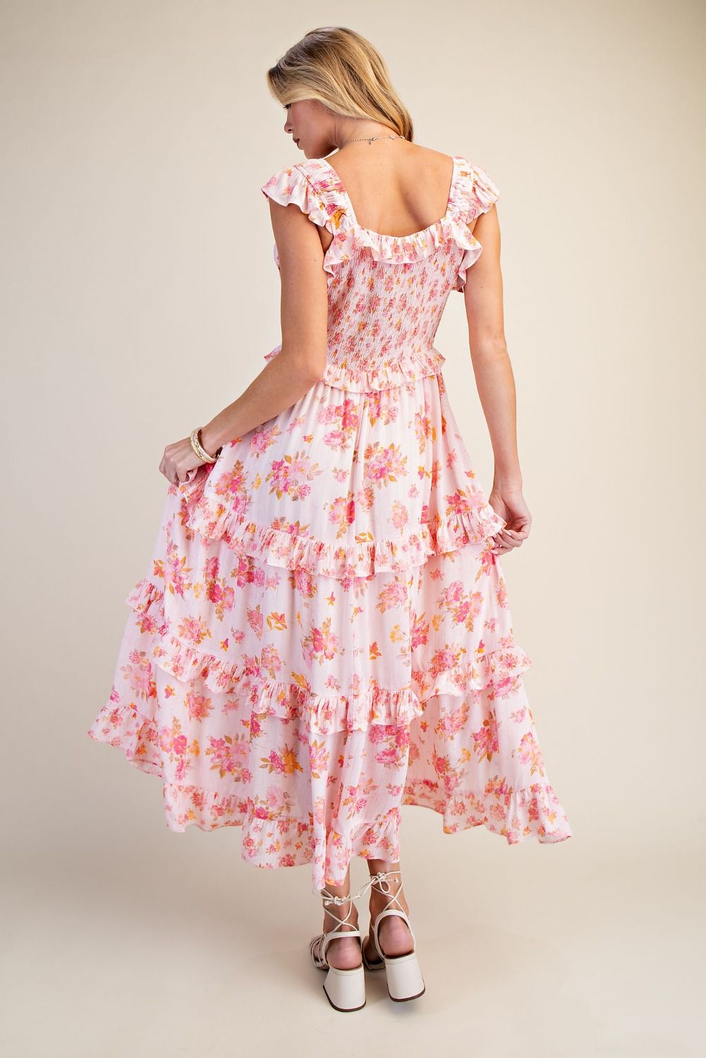 PINK PENNY FLORAL DRESS