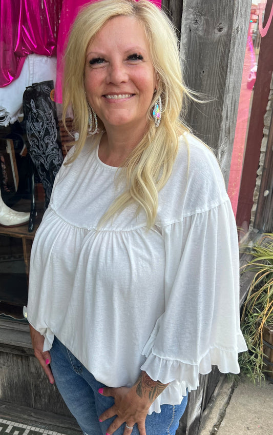 Angelica White Angel Top