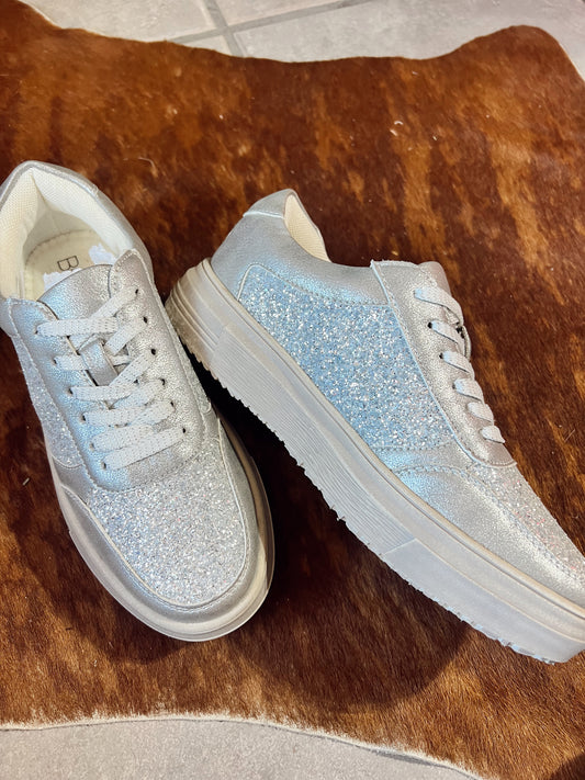 Corkys Silver Metallic Rad Sneaker