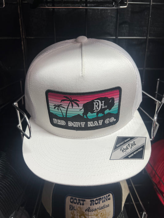Red Dirt White Miami Vice Hat