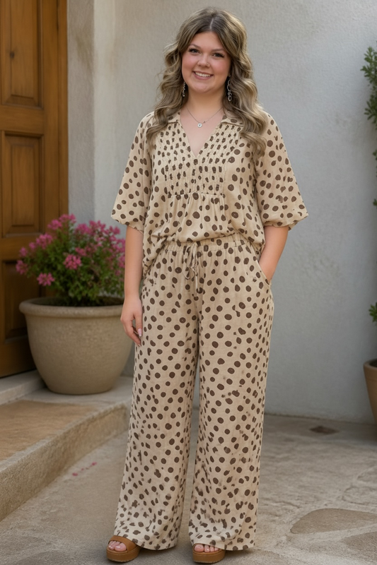 Love A Latte Polka Dot Top