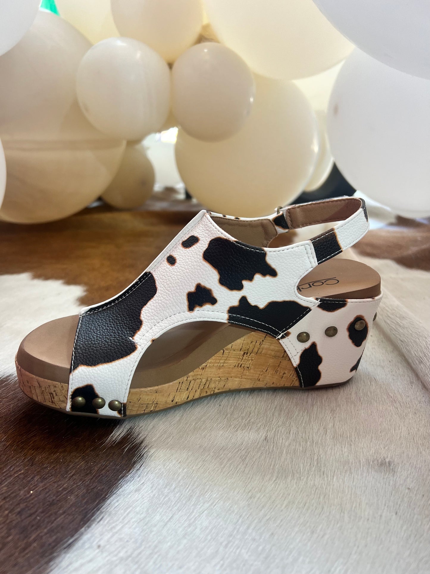 Corkys Carley Cow Smooth Wedge