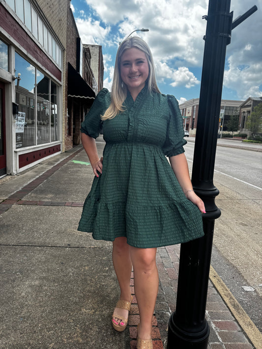 GRACE PALM GREEN DRESS