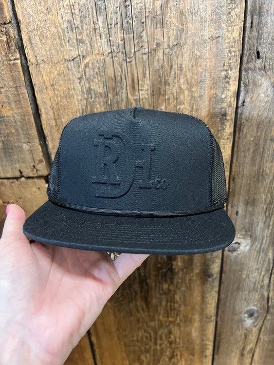 Red Dirt The Brand Black-Black Hat
