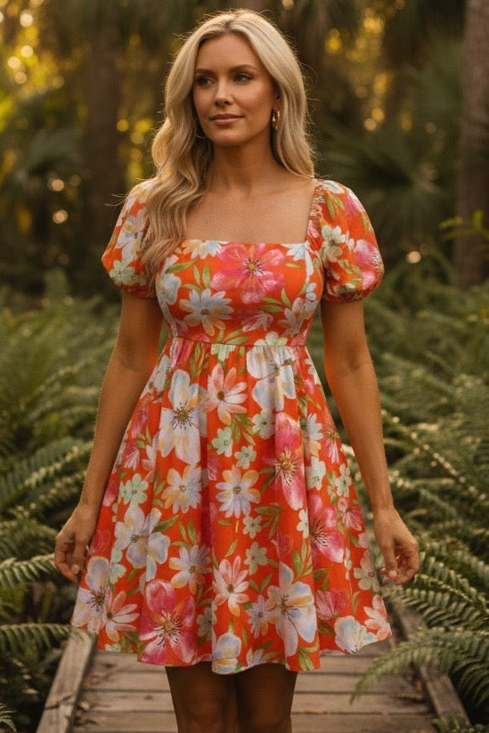 Aloha Poplin Dress