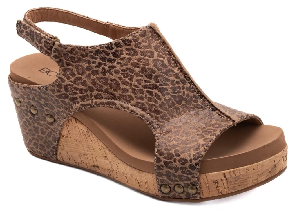 Corkys Carley Small Leopard Wedges