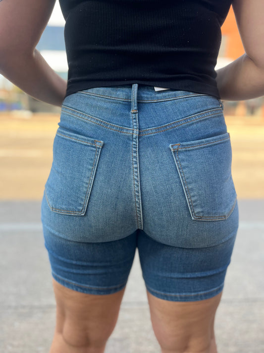 Judy Blue Bahamas Tummy Control HW Shorts