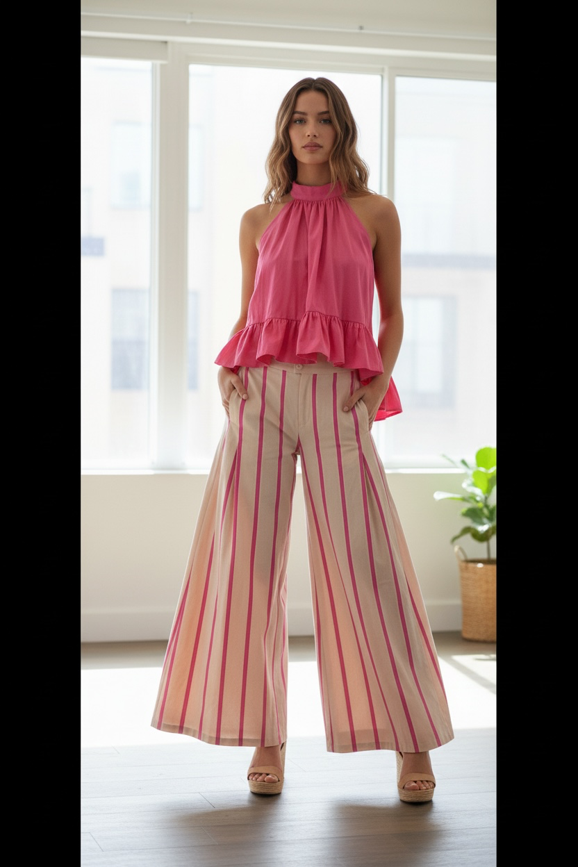 HAWAIIAN NIGHTS WIDE LEG PANTS