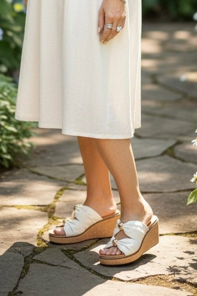 CORKYS MISS UNDERSTOOD IVORY WEDGE