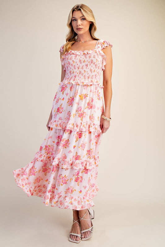 PINK PENNY FLORAL DRESS