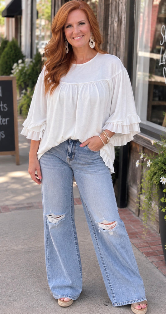 Angelica White Angel Top