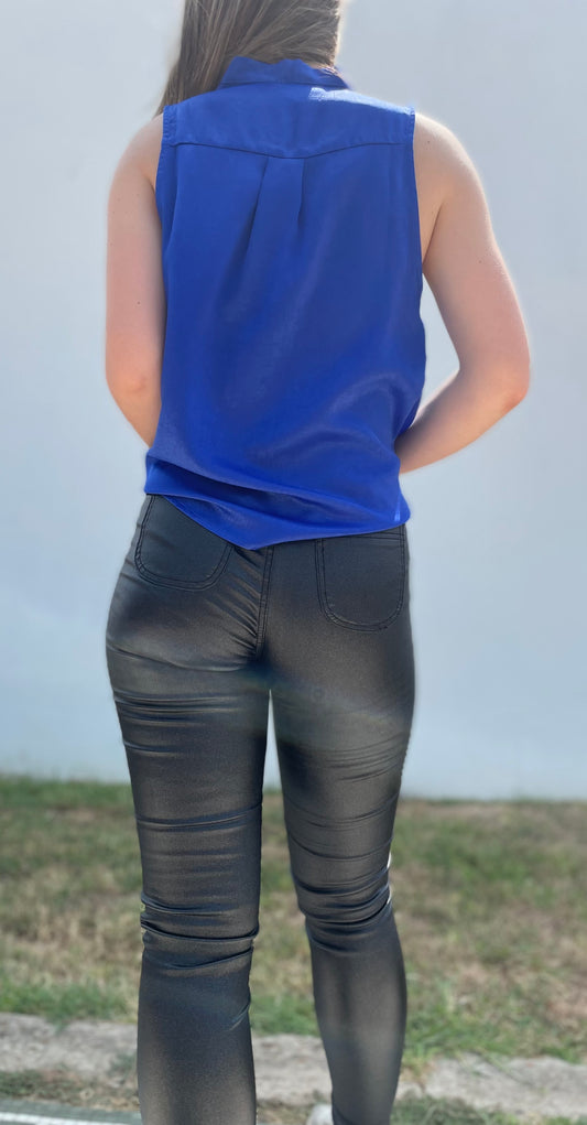 TAKE ME TO THE DISCO METALLIC PANTS