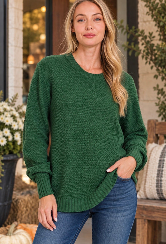 Evergreen Dreams Knit Sweater