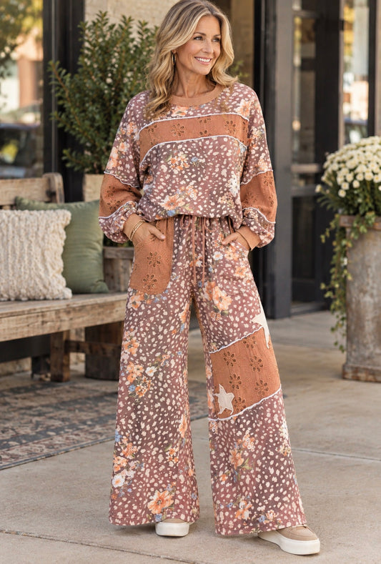 DOE-EYED DARLING MINERAL WASH PANTS OF SET