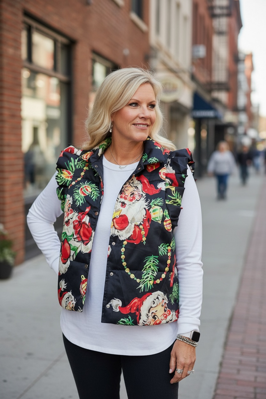 SANTA VINTAGE PUFFER VEST