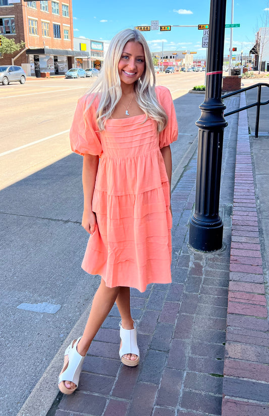 Cambri Tangerine Dress