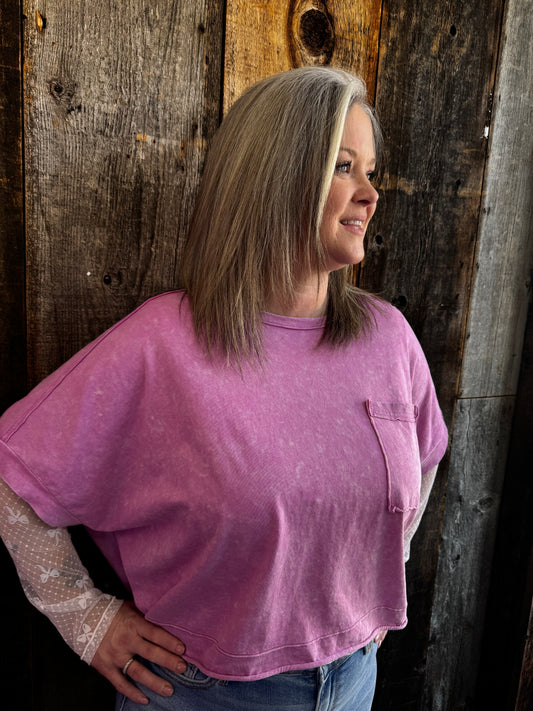 Sydney Orchid Mineral Wash Tee