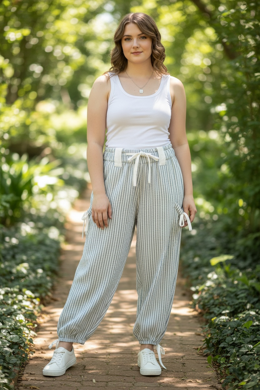 OUTTA SIGHT BLUE PARACHUTE TROUSERS
