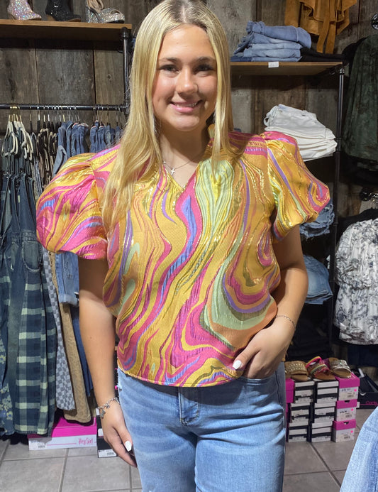 SHIMMER & SHINE TOP