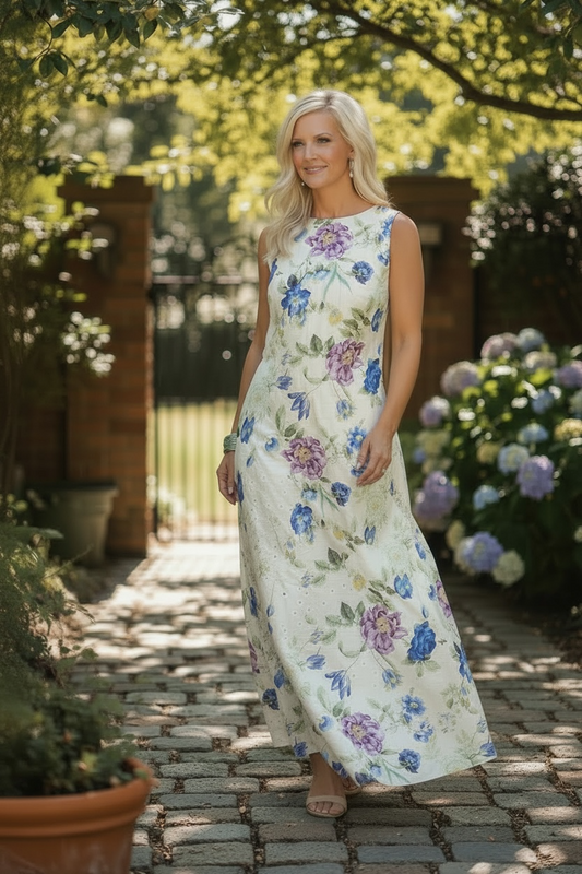 EMMA FLORAL EYELET DRESS