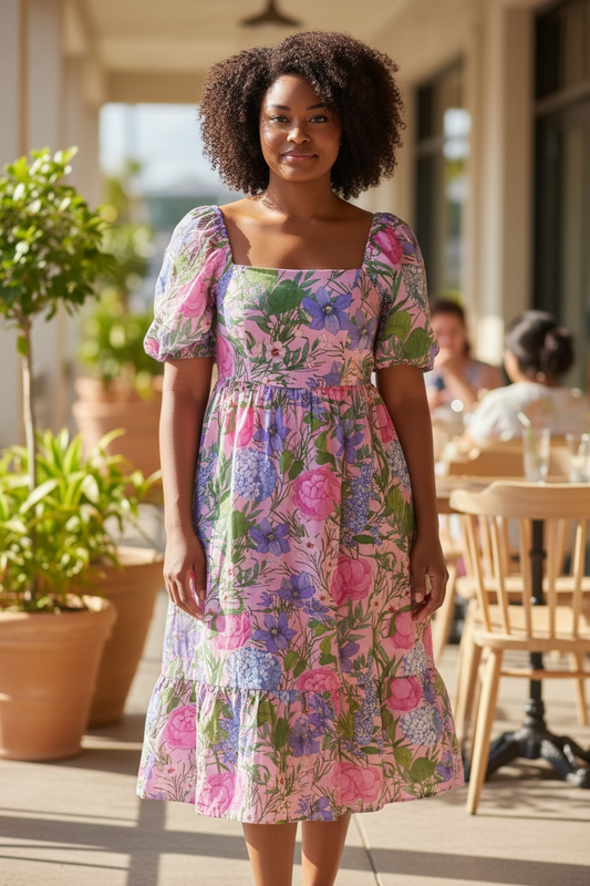 Garden Muse Midi Dress