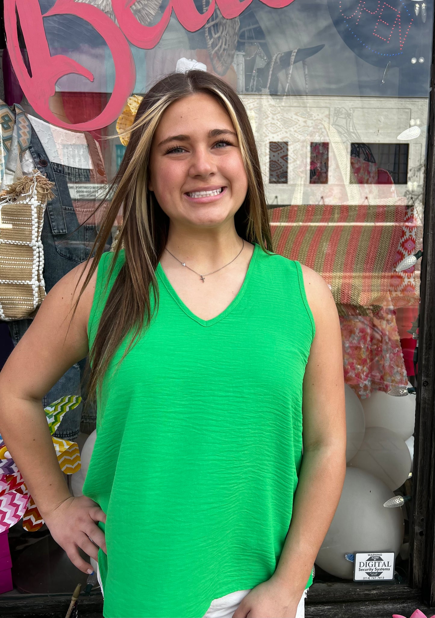 Envious Green Sleeveless Top