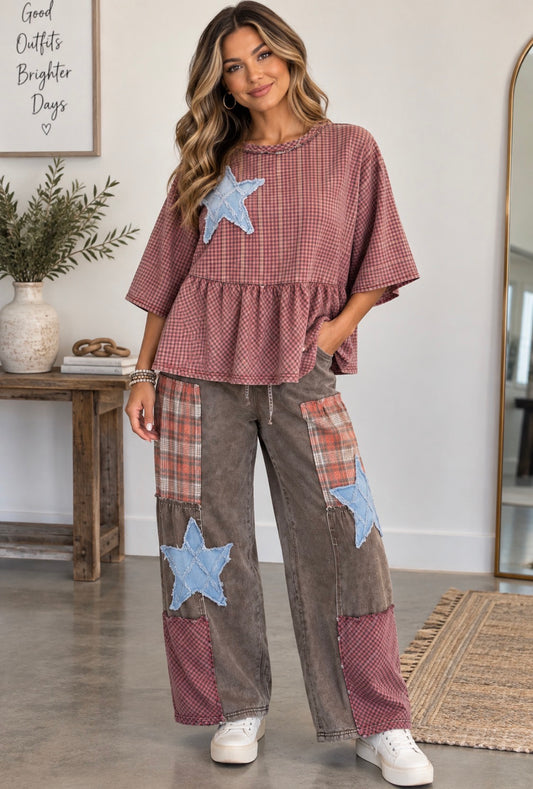 STARRY EYED DOLMAN TOP