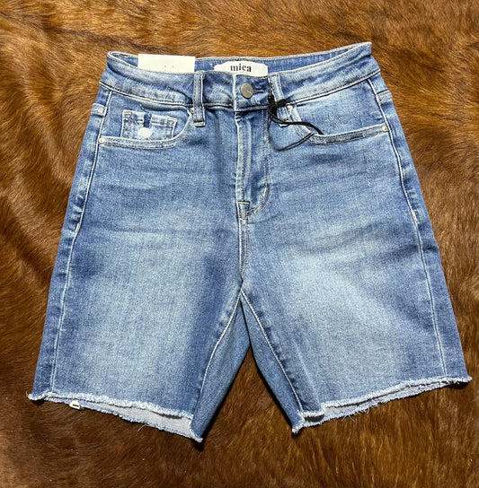 Micah Non Distressed Midi Shorts