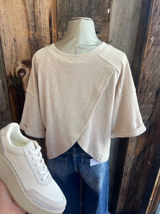 Kelsie Khaki Knit Top