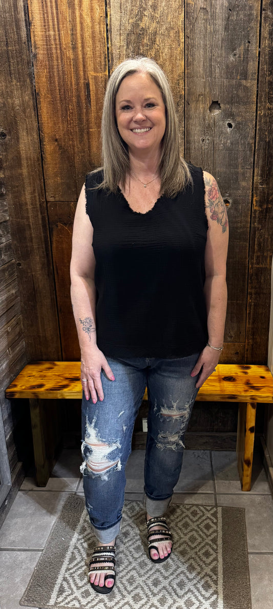 Judy Blue Delaney Boyfriend Fit Jeans