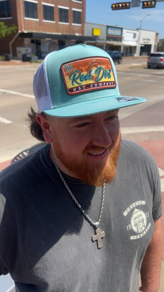 Red Dirt Red Fish Turquoise White Hat