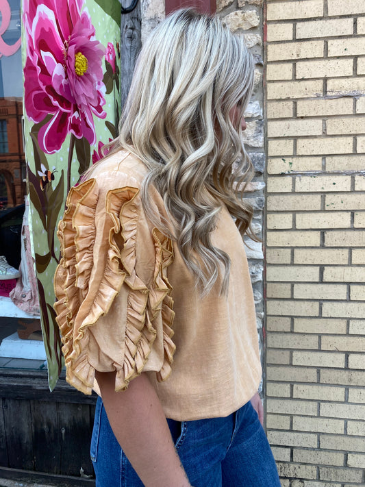 Honey Please Ruffle Top