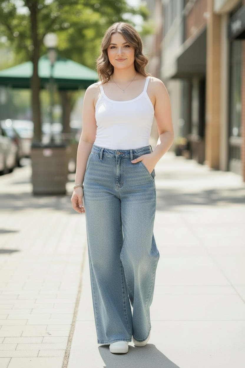 JUDY BLUE FEATHERWEIGHT BAGGY FIT ELASTIC WAIST