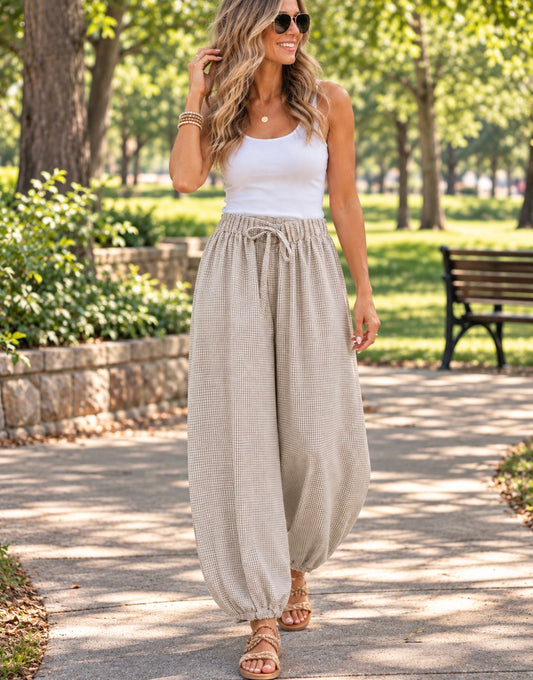 SUNDAY STROLL WIDE LEG PANTS