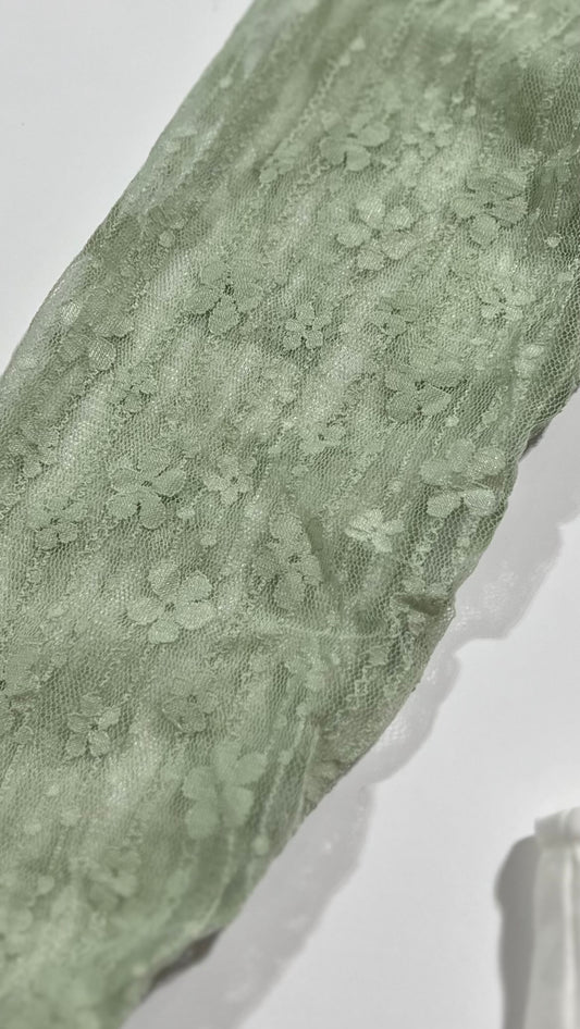 Sage Floral Lace Top