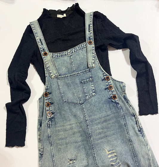 Black Textured Floral Top