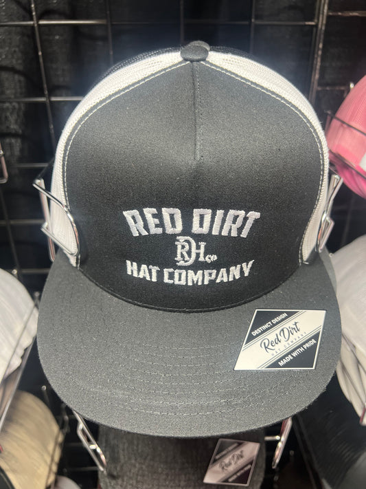 Red Dirt Black and White Brand Hat